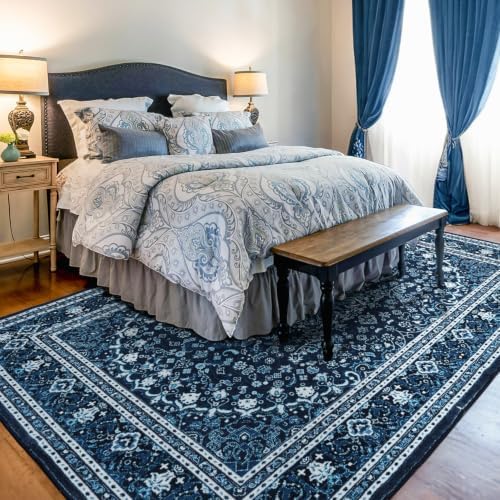Lessymo Area Rugs 9x12 Living Room, Machine Washable Large Rug for Bedroom