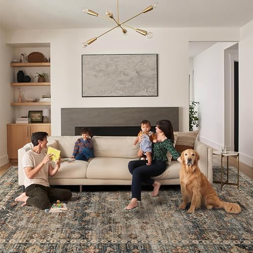Ruaruarug Washable Area Rug 6×9 for Living Room, Ultra Soft, Camel