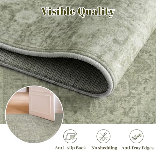 Homemate Washable Rug 6x9 Area Rugs - Vintage Rugs for Living Room