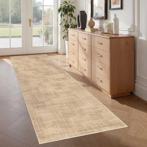 2x6 Runner Rug Non Slip,Washable Hallway Runner Rug,Brown