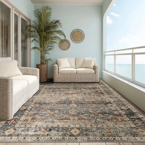 Ruaruarug Washable Area Rug 6×9 for Living Room, Ultra Soft, Camel
