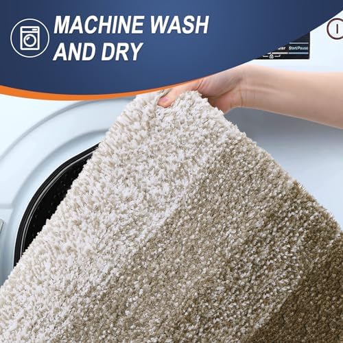 OLANLY Large Bathroom Rugs 60x40, Extra Soft Absorbent Microfiber Bath Rugs