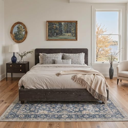 Bavni 2x3 Doormat, Vintage Floral Washable Non Slip Area Rug for Entrance