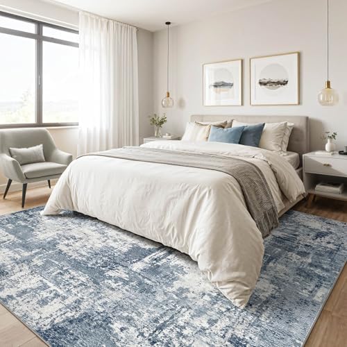 LOONGRUG 8x10 Area Rugs Washable Large Neutral Modern Living Room Rug