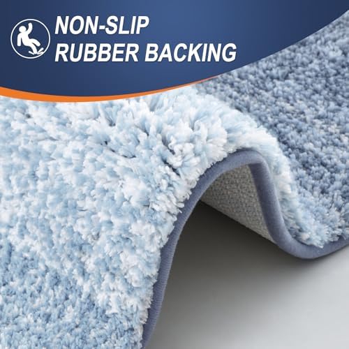 OLANLY Bathroom Runner Rug 70x24, Extra Soft Absorbent Microfiber Bath Rugs