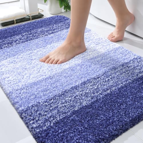 OLANLY Bathroom Rugs Mat 34x21, Extra Soft Absorbent Microfiber Bath Rugs