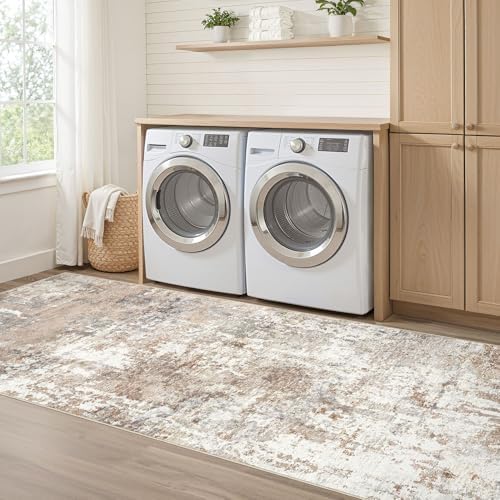 LOONGRUG Runner Rug 2x6 Washable Non-Slip Kitchen Neutral Modern Rug