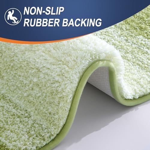 OLANLY Bathroom Runner Rug 44x24, Extra Soft Absorbent Microfiber Bath Rugs