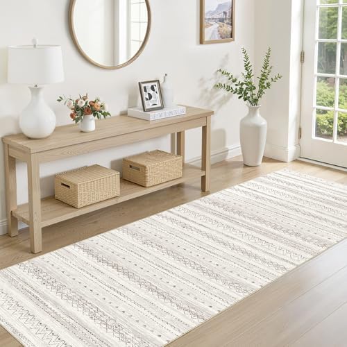 cotiled Hallway 2.6x8 Runner Rugs Washable Boho Moroccan Soft Rug