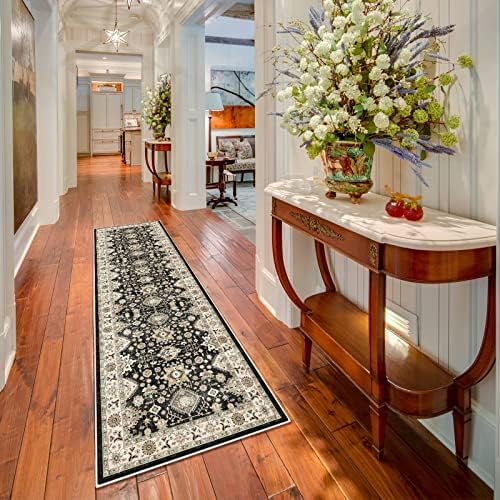Washable Runner Rug 2x7: Hallway Runner Rug Non Slip Runner Rugs Durable