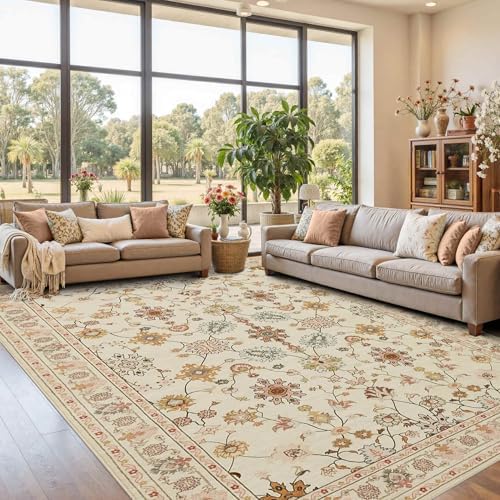 Rugxara 8x10 Area Rugs for Bedroom & Living Room(Apricot)