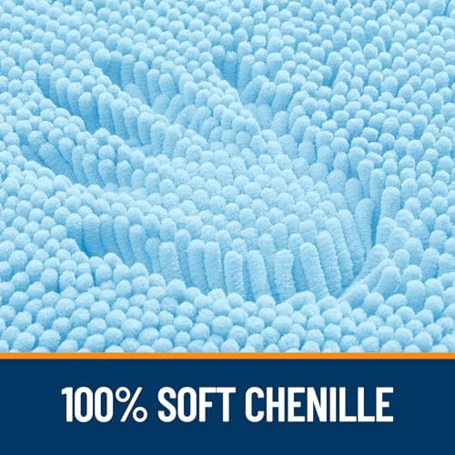 OLANLY Bathroom Rugs 34x21, Extra Soft Absorbent Chenille Bath Rugs