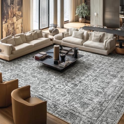Machine Washable Rugs for Living Room: 10x14 Area Rugs for Bedroom