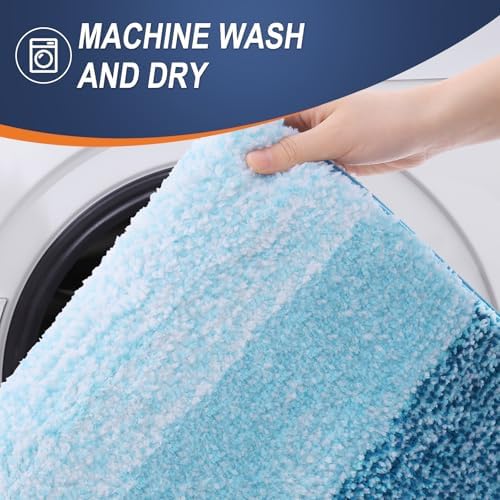 OLANLY Bathroom Runner Rug 70x24, Extra Soft Absorbent Microfiber Bath Rugs