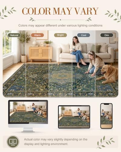 OLANLY 2x8 Washable Runner Rug, Soft Non Slip Carpet for Hallway Kitchen
