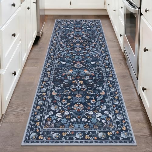 HEBE Hallway Runner Rug 2'x6', Washable Non Slip Kitchen Rug Runner