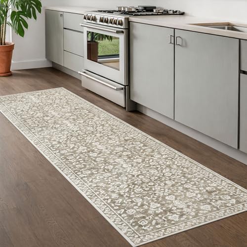 Washable Vintage 2x8 Runner Rug Non Slip Runners for Hallway