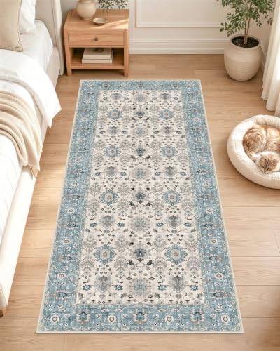 OLANLY 2x5 Washable Runner Rug, Soft Non Slip Carpet for Hallway Kitchen