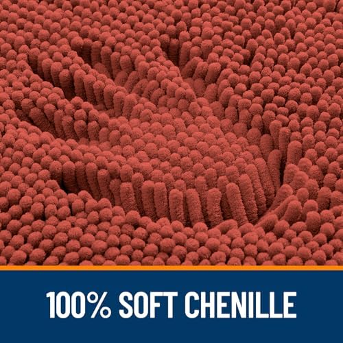 OLANLY Bathroom Runner Rugs 70x24, Extra Soft Absorbent Chenille Bath Rugs