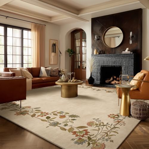 Area Rugs 9x12 Living Room: Washable Bedroom Rug Non Slip Soft Large Carpet