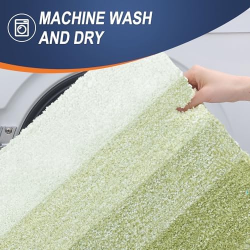 OLANLY Bathroom Runner Rug 44x24, Extra Soft Absorbent Microfiber Bath Rugs