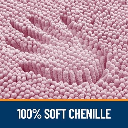 OLANLY Large Bathroom Rugs 44x32, Extra Soft Absorbent Chenille Bath Rugs