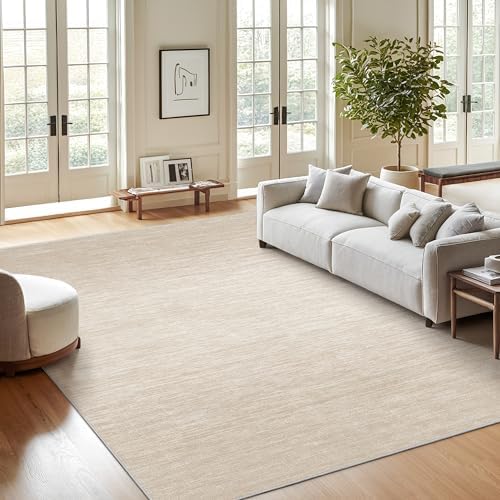 Valenrug 5x8 Area Rug Non Slip, Large Washable Rugs for Living Room, Brown