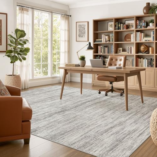 Nakagishi Boho 6x9 Area Rug Living Room Rugs Machine Washable Grey