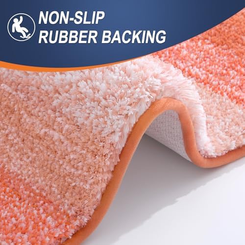 OLANLY Large Bathroom Rugs 50x30, Extra Soft Absorbent Microfiber Bath Rugs