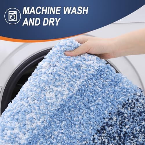 OLANLY Large Bathroom Rugs 50x30, Extra Soft Absorbent Microfiber Bath Rugs