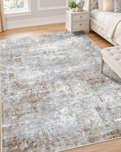 OLANLY 4x6 Washable Area Rug, Soft Non Slip Carpet for Bedroom Living Room