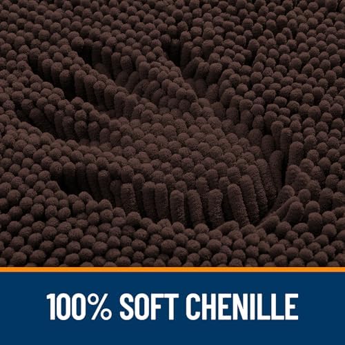 OLANLY Bathroom Rugs 32x20, Extra Soft Absorbent Chenille Bath Rugs