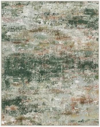 BEIMO 6x9 Area Rugs for Bedroom, Green Brown Washable Abstract Non Slip Rug
