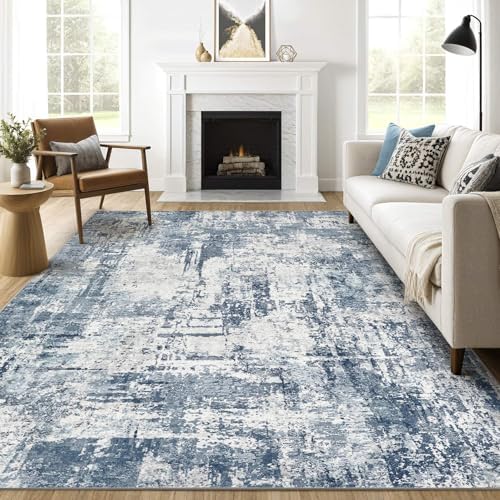LOONGRUG 8x10 Area Rugs Washable Large Neutral Modern Living Room Rug