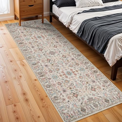 Washable Runners for Hallways: 3x8 Kitchen Runner Rugs with Rubber Backing