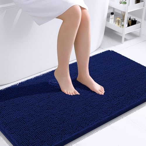 OLANLY Bathroom Runner Rugs 44x24, Extra Soft Absorbent Chenille Bath Rugs