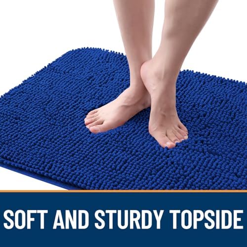 OLANLY Dog Door Mat for Muddy Paws 54x32, Super Absorbent Chenille Mud Mat