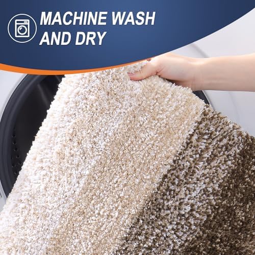 OLANLY Bathroom Rugs Mat 36x24, Extra Soft Absorbent Microfiber Bath Rugs