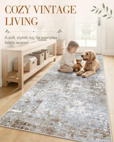 OLANLY 3x6 Washable Runner Rug, Soft Non Slip Carpet for Hallway Kitchen