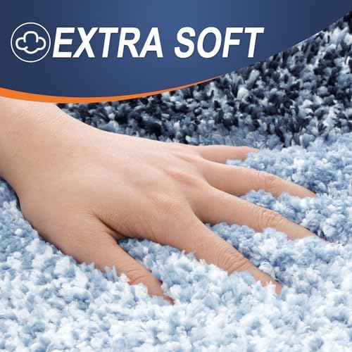 OLANLY Bathroom Rugs Mat 34x21, Extra Soft Absorbent Microfiber Bath Rugs