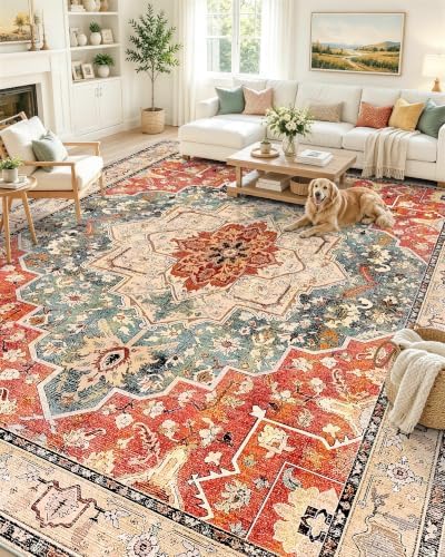 OLANLY 10x12 Washable Area Rug, Soft Non Slip Carpet for Living Room