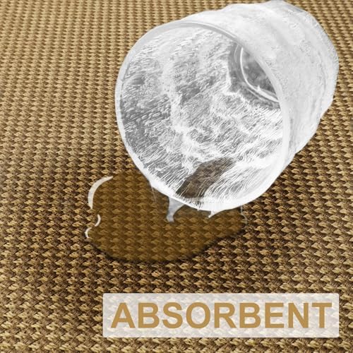 LEKEEPGO Door Mat 17"x29", Non Slip Washable Indoor Door Mat, Light Brown