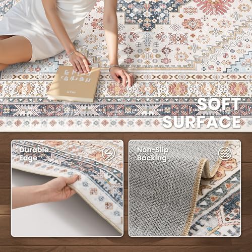 zesthome Colorful Nursery Rugs for Girls Room-5x7 Area Rugs for Living Room