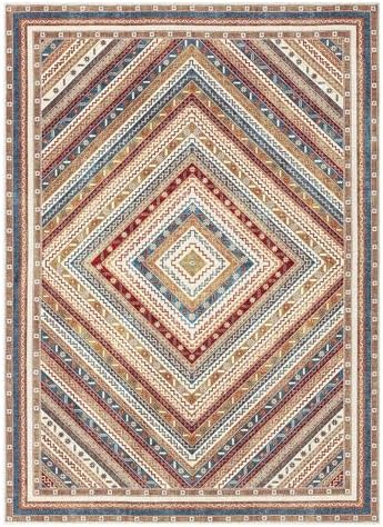 Keen Home Design Vintage Washable Entryway Rug, Non-Slip Low Pile, 3x5