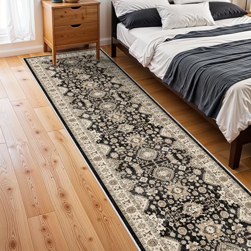 Washable Hallway Runner Rug 3x14: Non Slip Runner Rugs with Rubber Backing