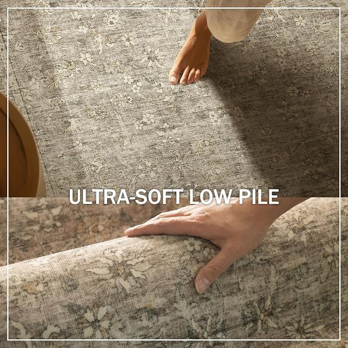 Washable Entryway Small Area Rugs: Door Mat Indoor Entrance 3x5 Boho Rug Stain Resistant Non-Slip Rubber Backing Soft Carpet for Kitchen Front Door Indoor Entrance Entry Bedroom Kids Room